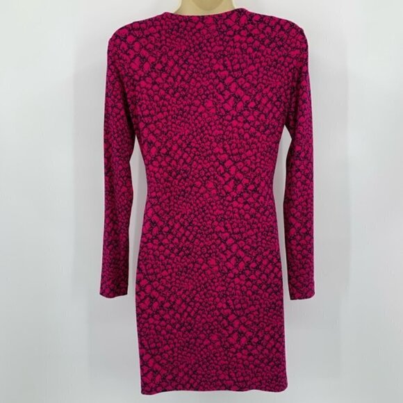DVF Diane von Furstenberg Reina Dotted Snake tunic dress pink python new 2 - Picture 3 of 5